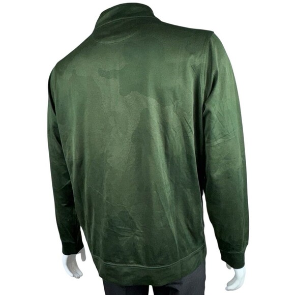 Kirkland Signature Performance 1/4 Zip Top Shirt Pull Over XXL Green Camo 2XL - Picture 3 of 4